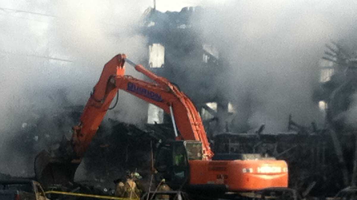 Photos Crews battle massive Augusta fire