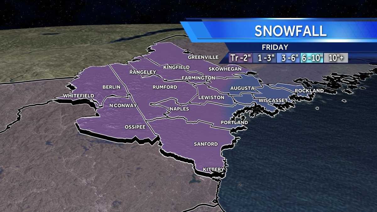 Warmer temperatures to follow Friday morning snow