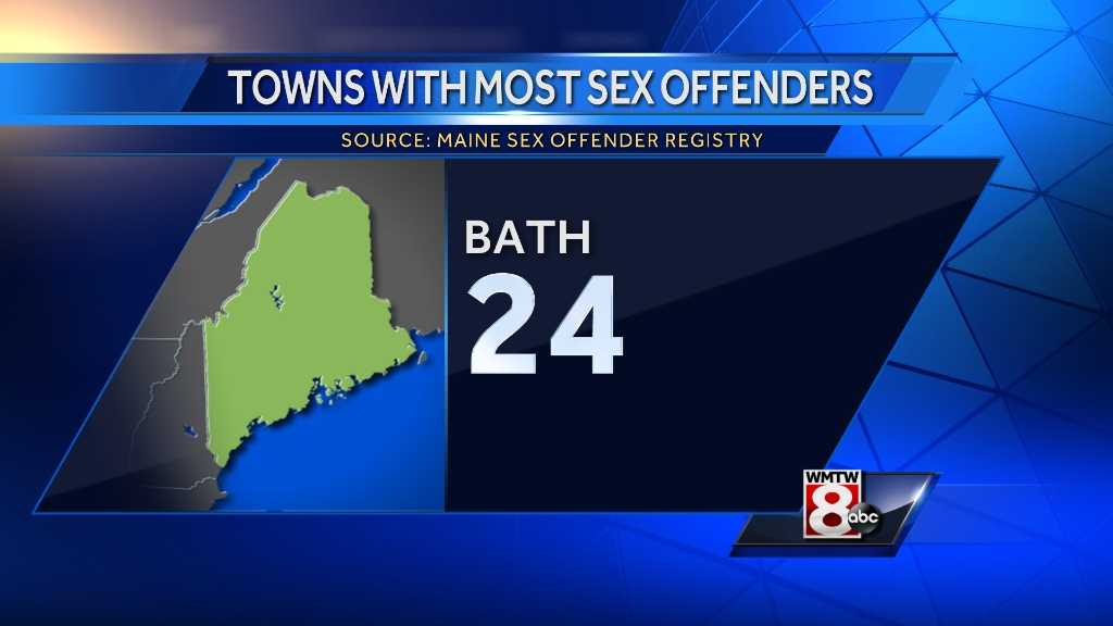Maine towns with most registered sex offenders