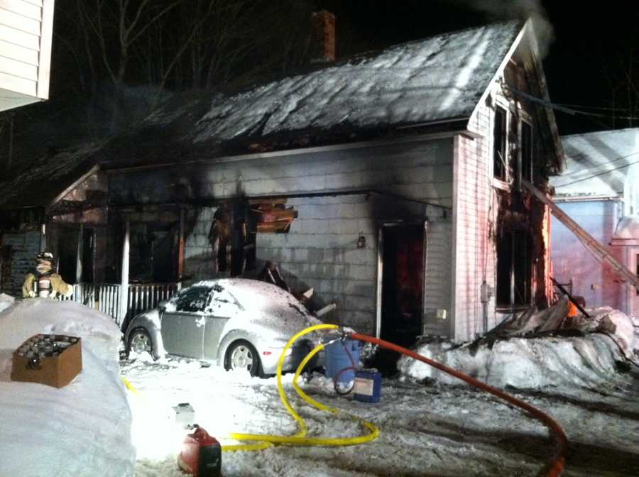 Photos Fire damages Sanford home