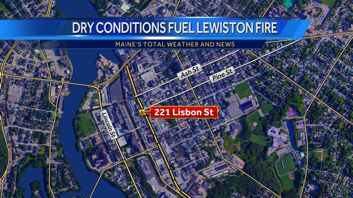 Dry conditions fuel Lewiston fire