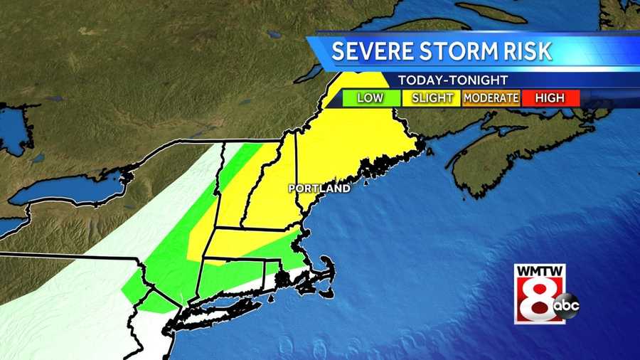 Severe thunderstorm watch issued for much of Maine