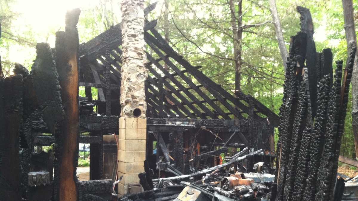 Waterboro fire chief says lightning sparked garage fire