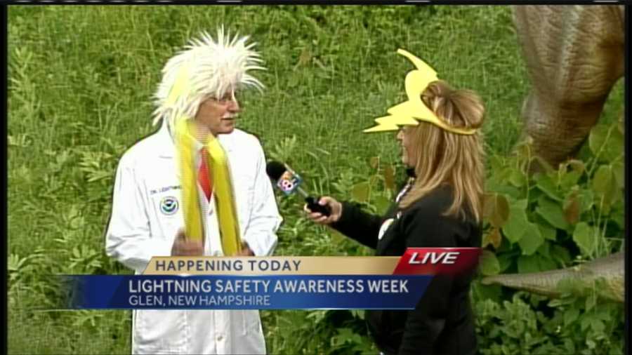 Lightning kills about 49 people a year, and while summertime is the time for most lightning storms, there are ways you can protect yourself and your family. WMTW News 8's Morgan Sturdivant reports from Story Land in Glen, New Hampshire where the National Weather Service is kicking off Lightning Safety Awareness Week.