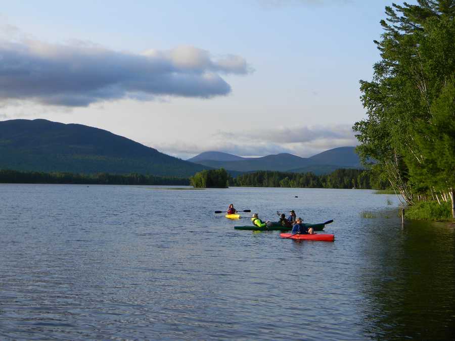 Behind the scenes WMTW at Flagstaff Lake