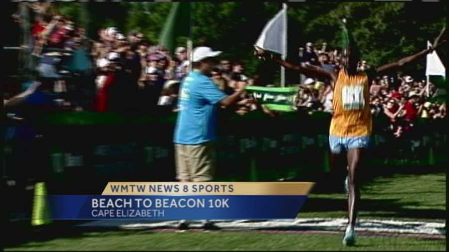 More than 8,000 runners from across Maine and around the world are in Cape Elizabeth for the 18th running of the Beach to Beacon 10K.