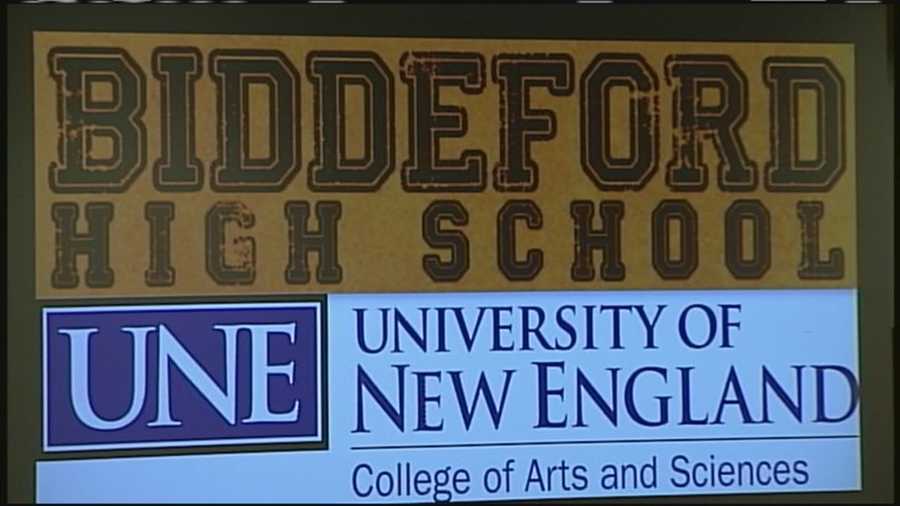 Biddeford High School students will be able to take classes at the University of New England to fulfill freshman-year requirements.