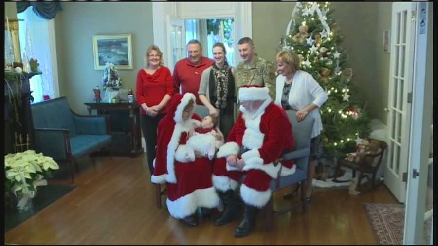 Gov. Paul LePage and first lady Anne LePage hosted a Christmas party Saturday afternoon at the Blaine House for the children of military families.
