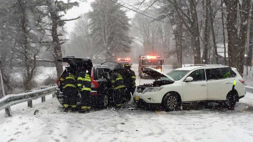 One person hurt in headon crash in South Berwick