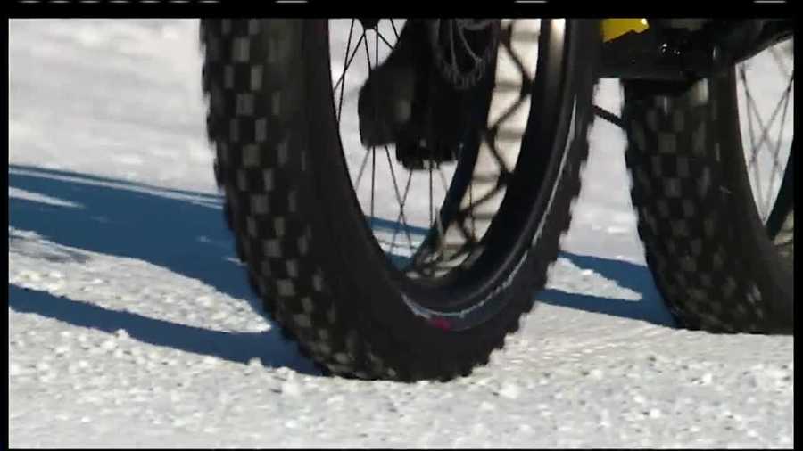 The first Fat Tire Bike Ride at Shawnee Peak gets bicyclists off the road and on to the snow.