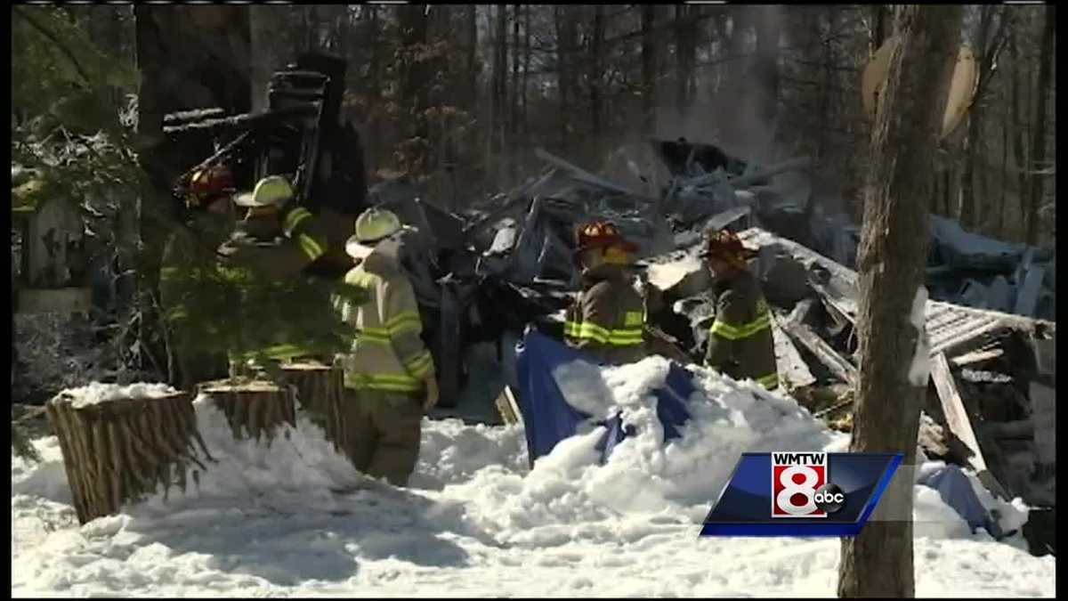 Bitter cold makes fighting Bridgton fire difficult