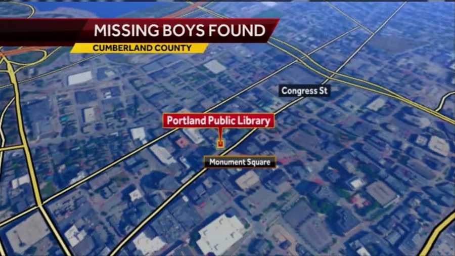 Portland police said two boys reported missing Saturday night have been found with their father.