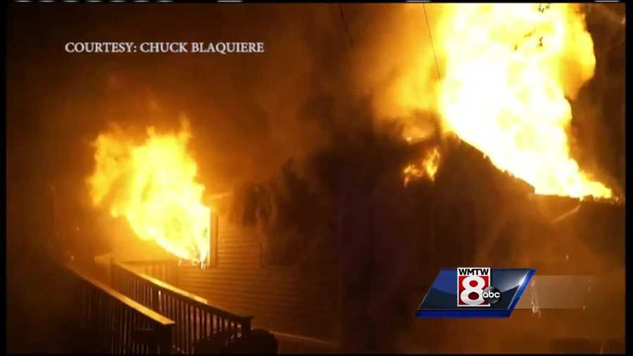 A firefighter was injured battling a house fire in Oxford Wednesday night.