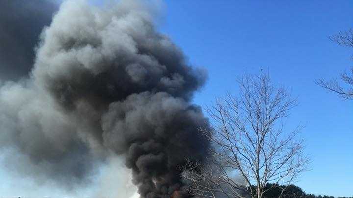 Photos: Gorham gas station fire