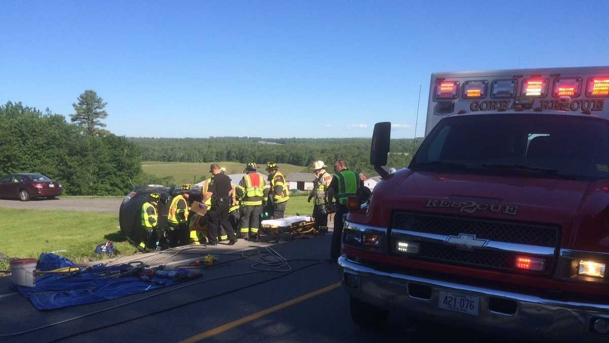 Photos Gorham crash closes Route 114