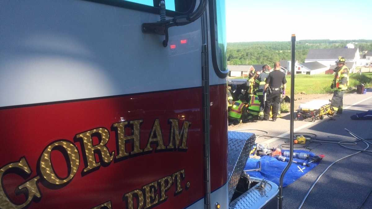 Photos Gorham crash closes Route 114