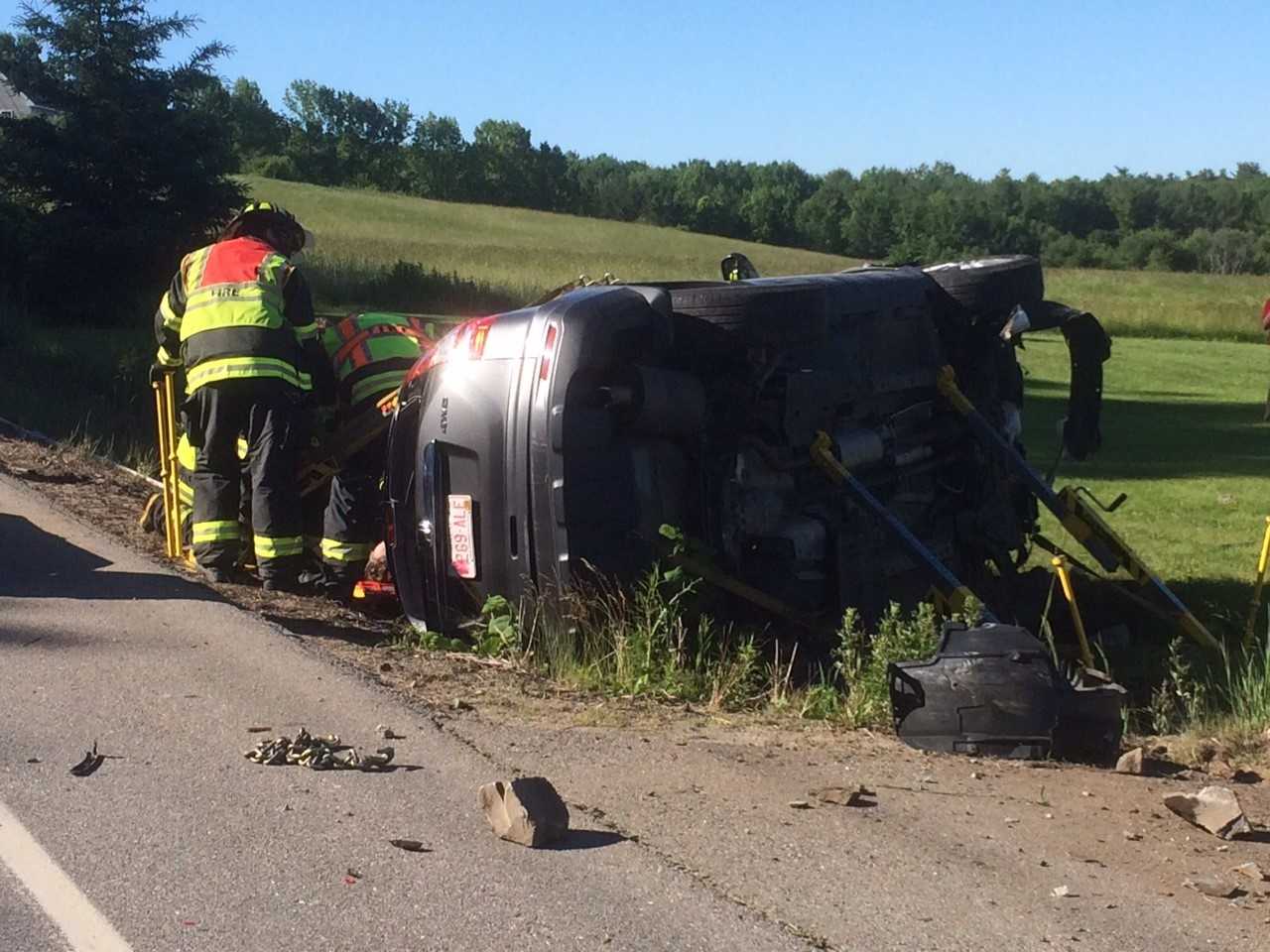 Minivan Driver Injured In Gorham Crash