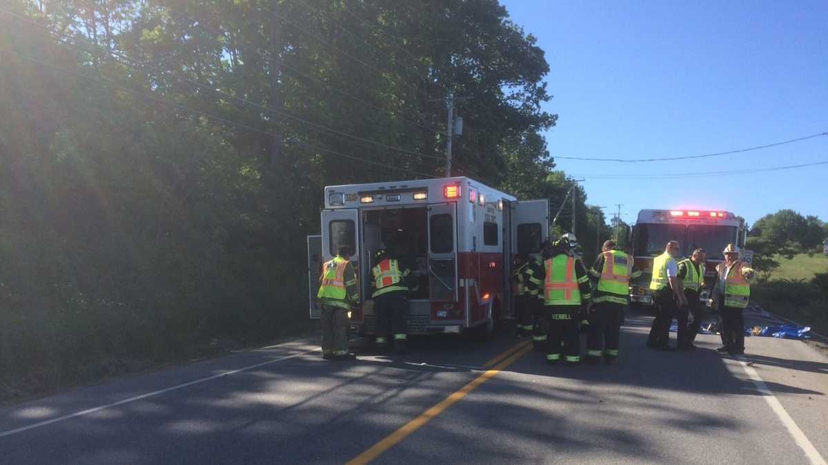 Photos Gorham crash closes Route 114