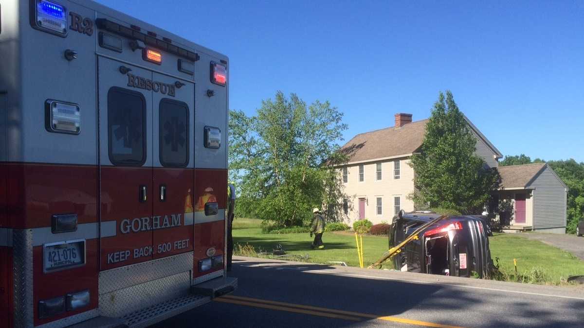 Photos Gorham crash closes Route 114