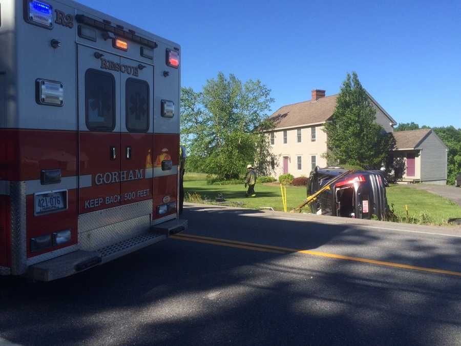 Photos Gorham crash closes Route 114