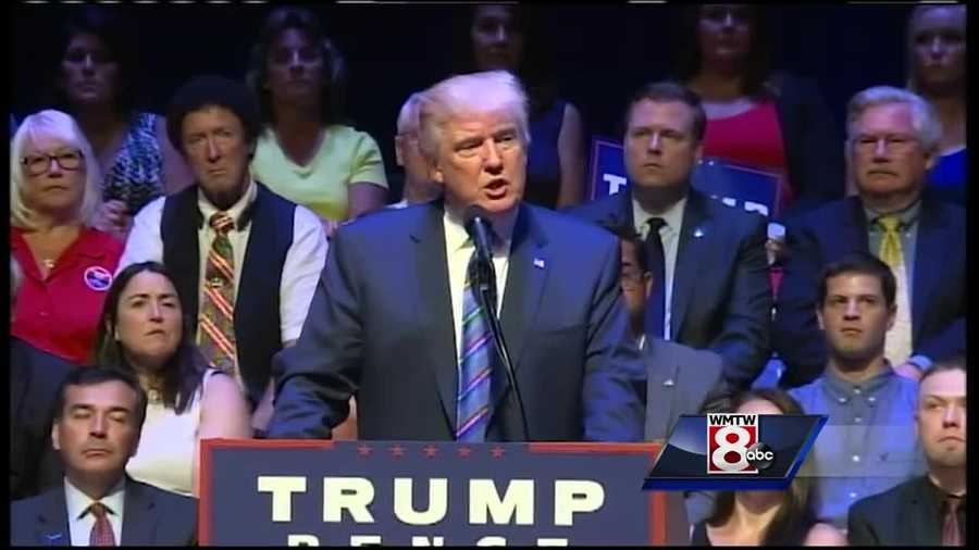 Donald Trump talked immigration and mentioned Maine's Somali population at Thursday's rally in Portland. WMTW News 8's Paul Merrill reports.
