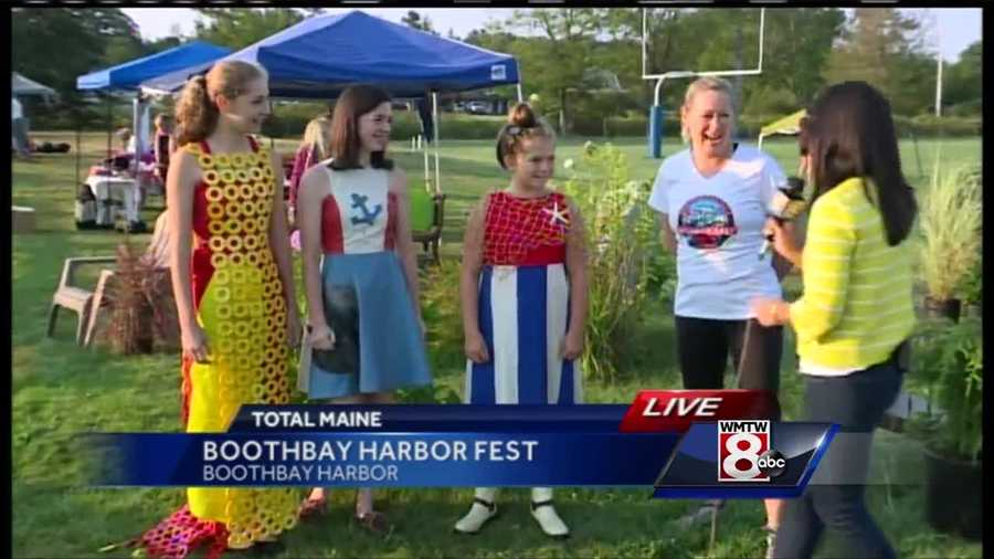 Join WMTW News 8's Courtney Sturgeon at the Boothbay Harbor Fest Sunday morning, as she talks to event organizers about the Fishin' for Fashion Show next week, which will be judged by WMTW News 8's own Cristina Frank!