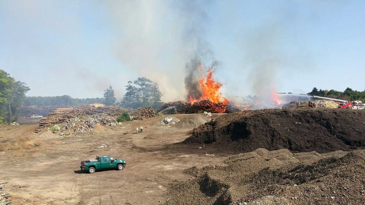 Poland mulch fire brought under control
