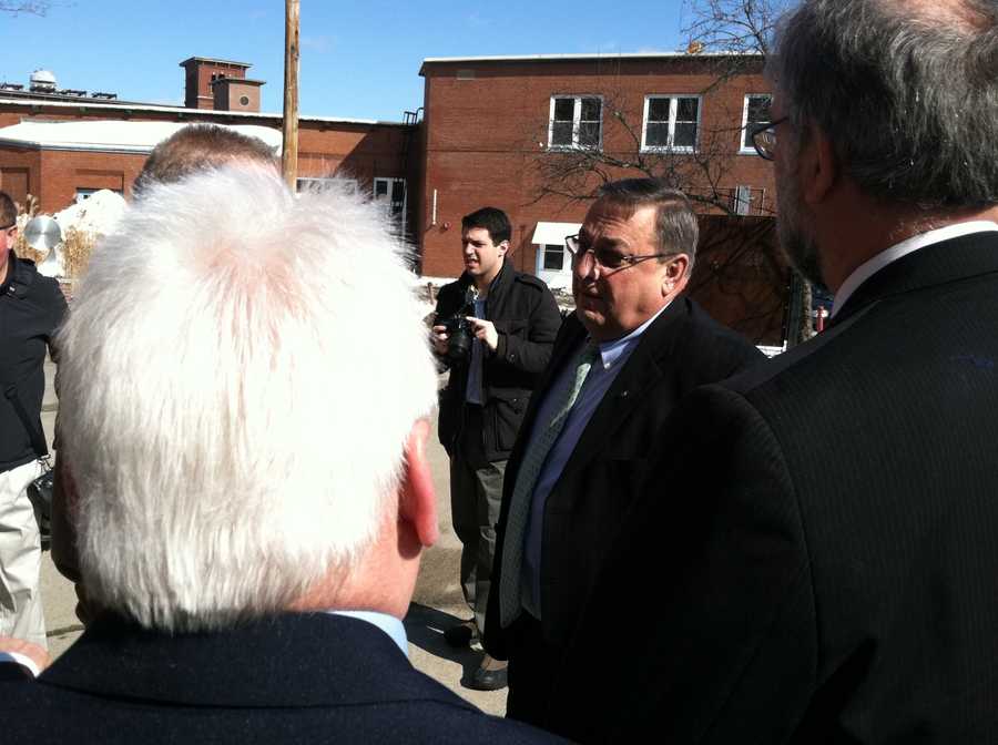 Gov. LePage Tours Biddeford Mill