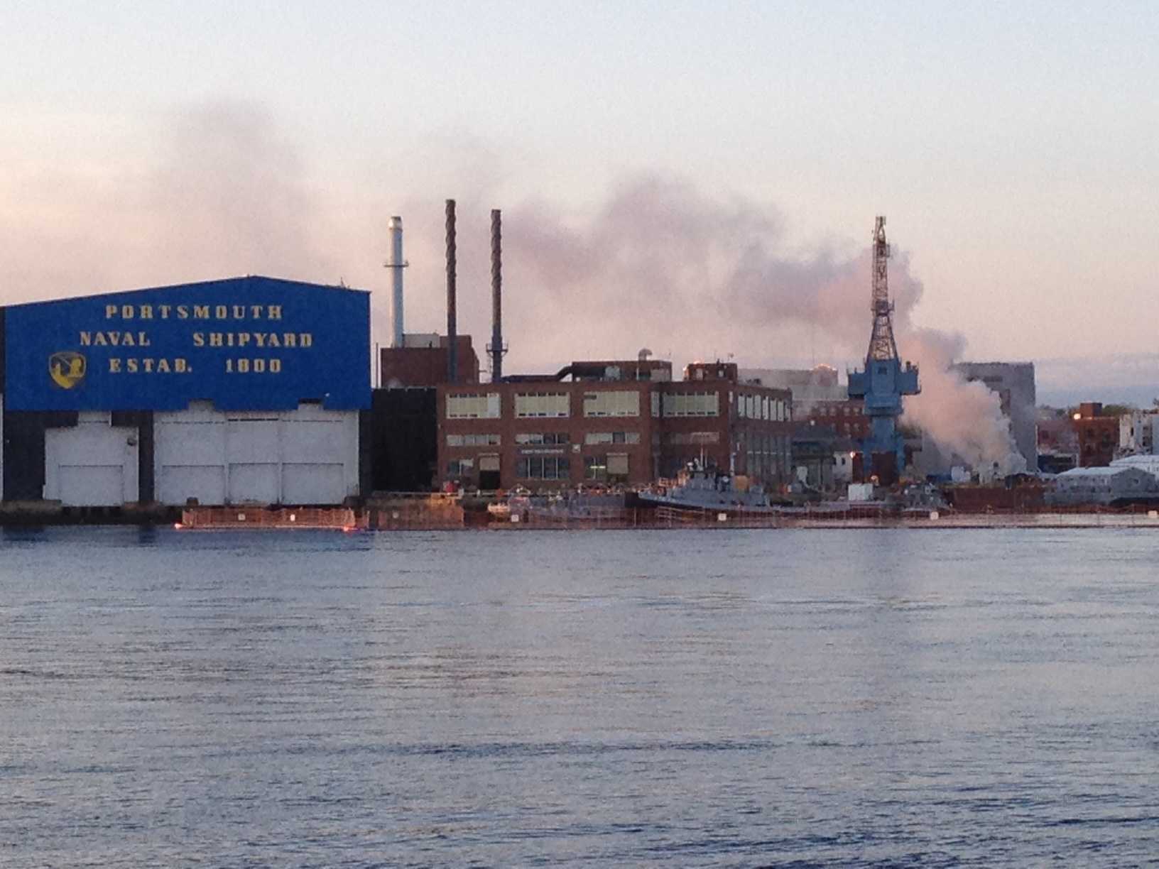 Images: Fire Breaks Out At Portsmouth Naval Shipyard