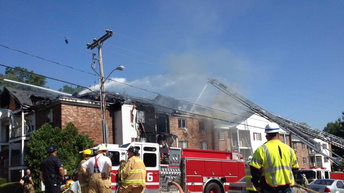 Fire breaks out at Manchester apartment building