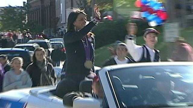 Paralympian honored with a parade.