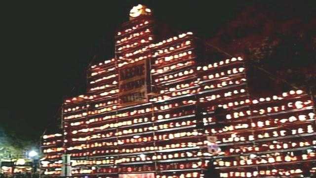 The city of Keene fell short of breaking the world record for having the most pumpkins lit at one time.
