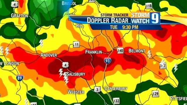 Images: Radar shows possible microburst hitting Franklin