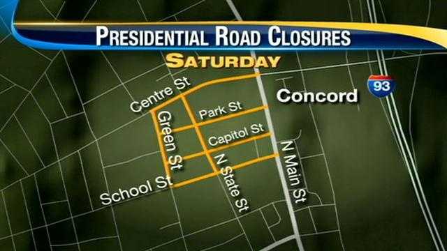 presidential visit road closures
