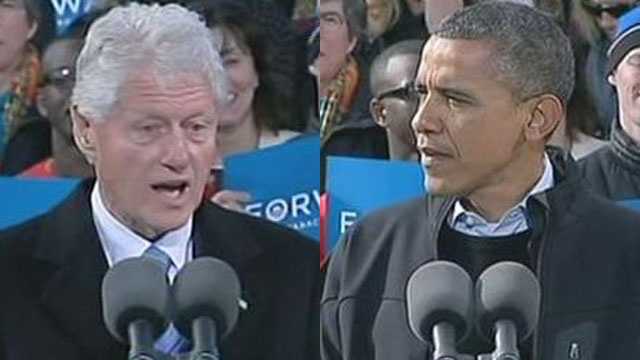 Bill Clinton joins Obama at campaign event in Concord