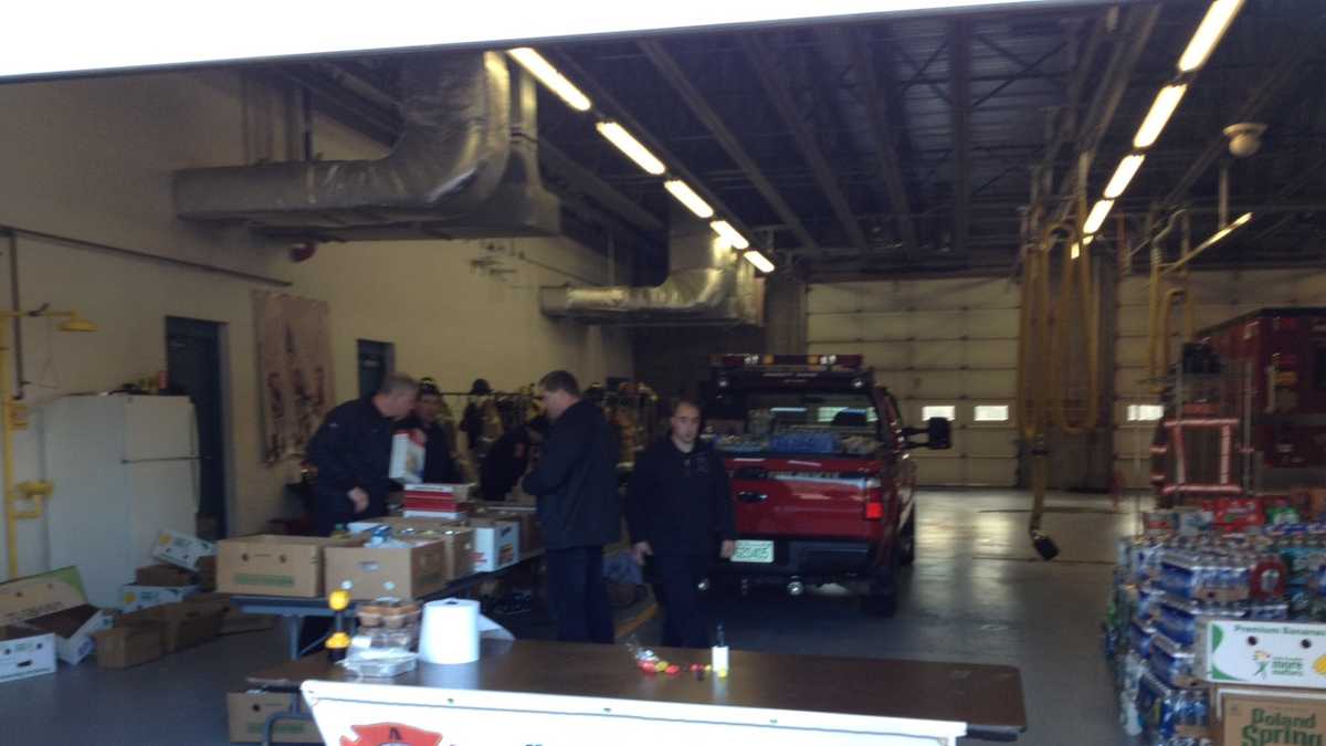 Hooksett Fire Department holds Sandy food drive