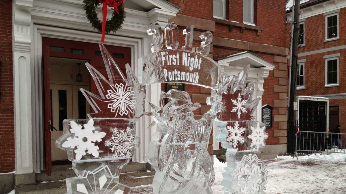 Crowds gather for First Night in Portsmouth, Wolfeboro