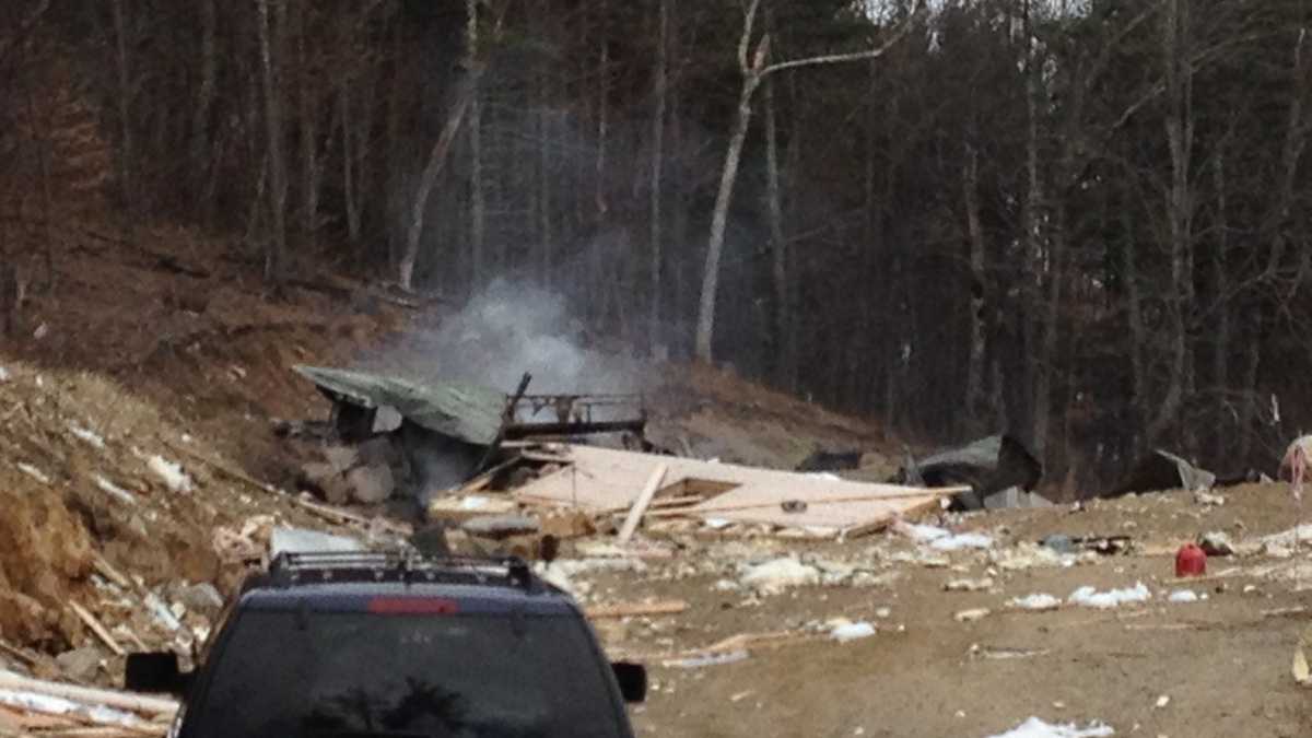 Explosion, fire level Moultonborough home