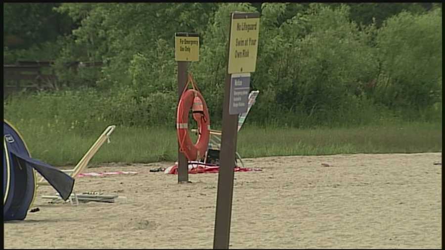 A man was pulled from the water in Elm Brook Park late Tuesday afternoon.