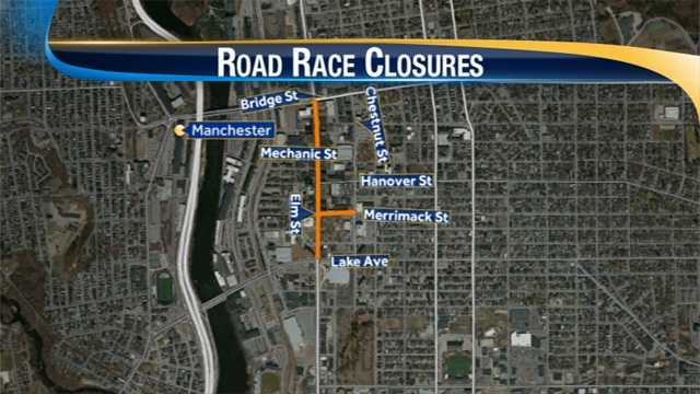 List of road closures in Manchester due to Cigna Elliot 5K race