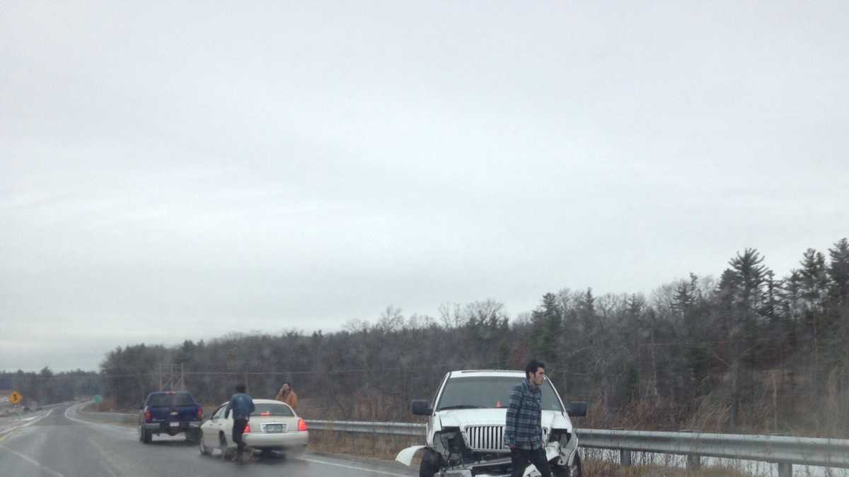 Slick roads cause several accidents
