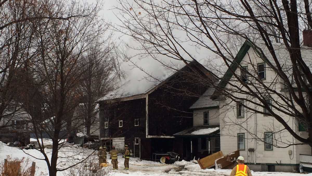 Photos Fire rips through Henniker building