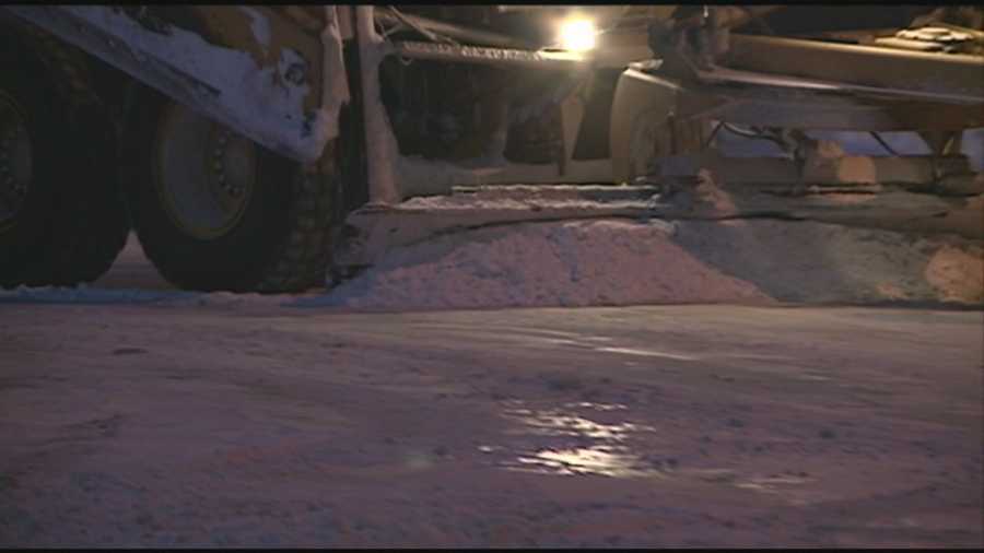Bone-chilling temperatures make it difficult for crews to clear roadways across the state.