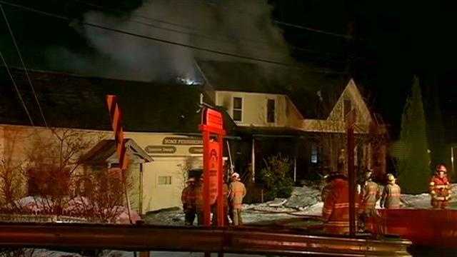 3-alarm fire tears through popular furniture store in Newbury