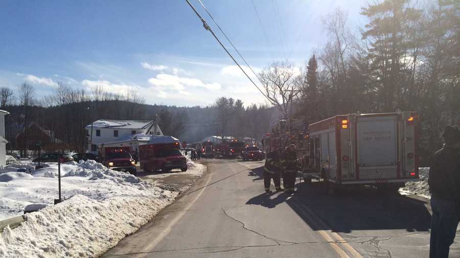 A barn caught fire at 2147 US Route 3 Saturday in Campton.