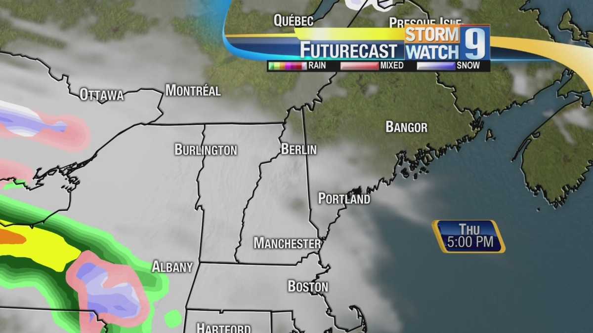 Rain, mix ahead before mild weather moves in