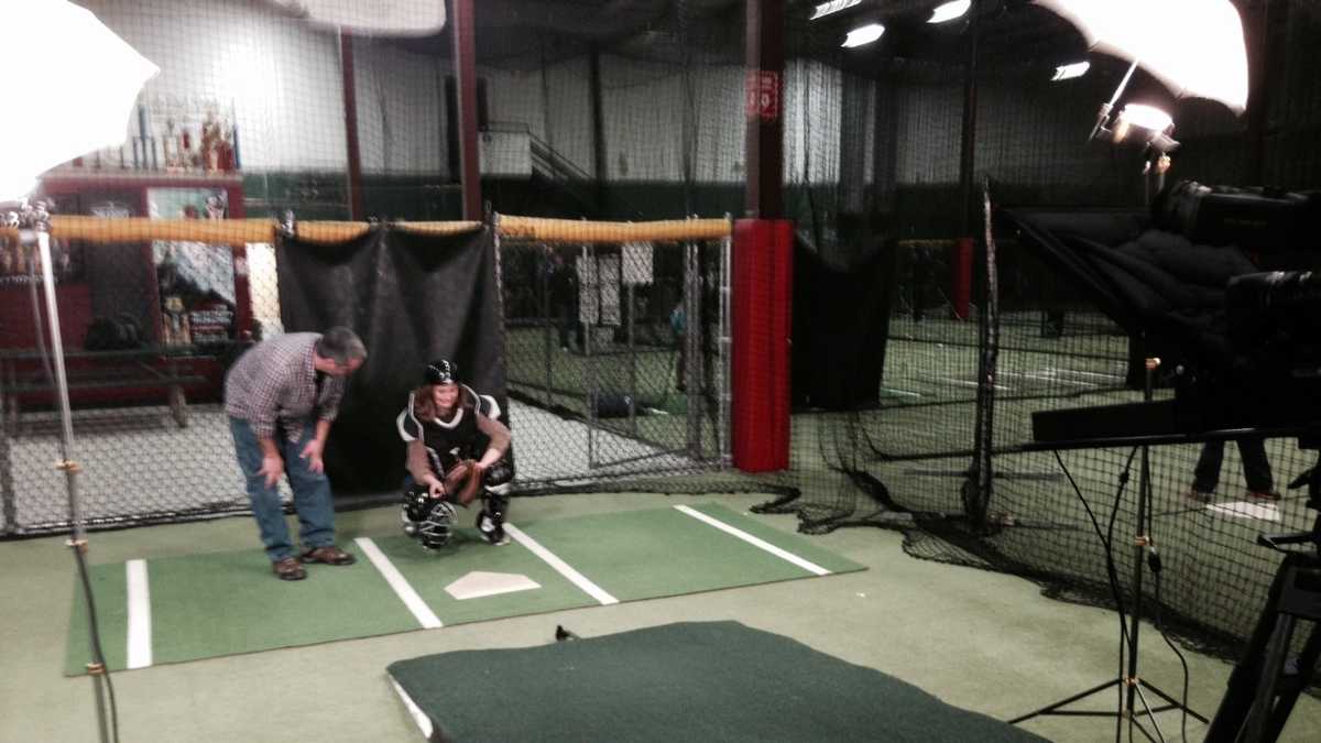 Photos NH Chronicle at the batting cages