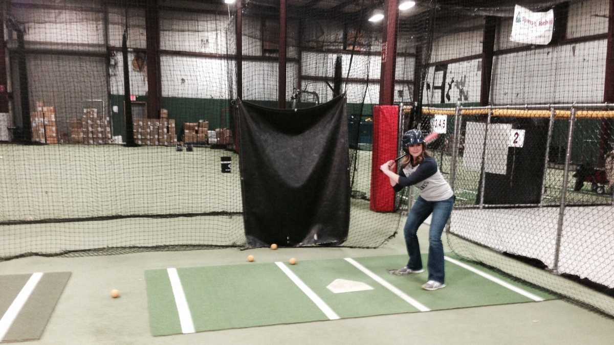 Photos NH Chronicle at the batting cages