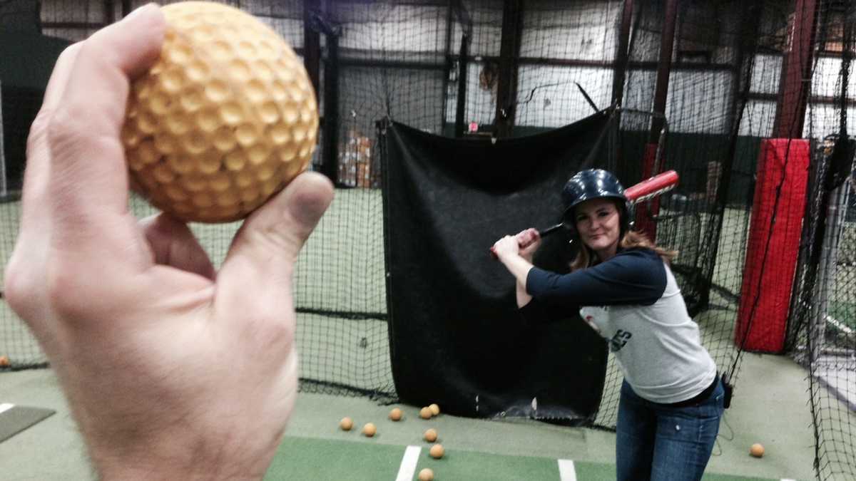 Photos NH Chronicle at the batting cages