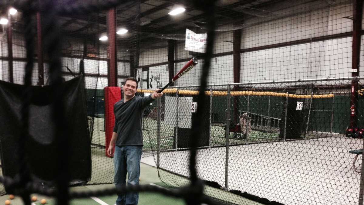 Photos NH Chronicle at the batting cages